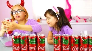 Не выбирай КОКА-КОЛУ челлендж Слайм против Coca Cola из случайных ингредиентов