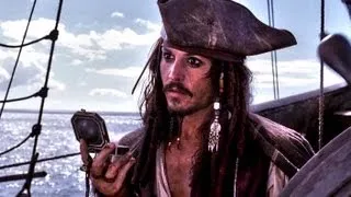 Pirates Of The Caribbean - He's a Pirate (Captain Jack jumps, flies, sails, arrives to port) Full HD