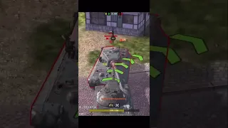 ЧИТЕРНЫЙ танк в ноль унижает ИМБУ на уровне #wotblitz #tanksblitz #shorts