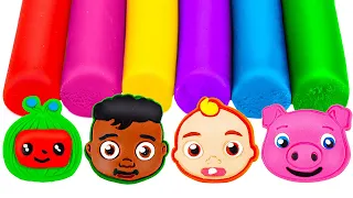 Create CoComelon JJ, Cody & Friends with PLAY DOH | Learn Colors | Preschool Toddler Learning Video