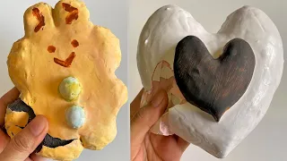 Plaster Clay Cracking & Slime ASMR Video #668