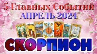 СКОРПИОН 🌷🌷🌷 АПРЕЛЬ 2024 года 5 Главных СОБЫТИЙ месяца Таро Прогноз Angel Tarot