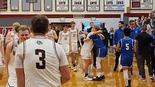 Monte celebrates state berth - Elma vs. Montesano - 1A District 4 Tournament - 2/17/24