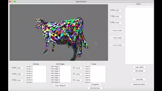 Half Edge Mesh Demo Reel