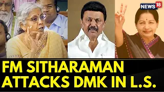 No Confidence Motion In Parliament | BJP MP Nirmala Sitharaman Attack DMK In Lok Sabha | News18