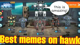 🔥Best memes on new robot hawk war robots | new best memes on hawk | war robots | Mighty spector