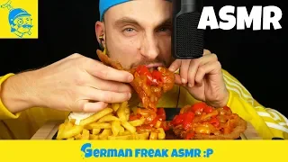 ASMR eating SCHNITZEL GIPSY STYLE (MESSY EATING) 😋 - GFASMR