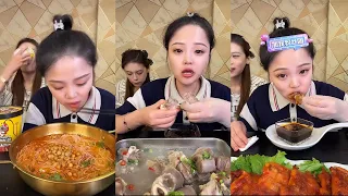 【XiaoYu Mukbang ASMR】MUKBANG SATISFYING 중국 음식 먹기 。Mukbang Chinese Food