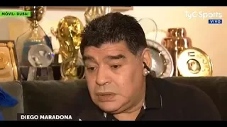 Maradona habló de la interna Riquelme-Tevez