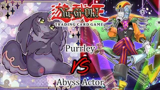 Purrley VS Abyss Actor | YuGiOh! Feature Match! | Round 1 | September 2023