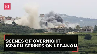 Israel–Hezbollah conflict: Scenes of overnight Israeli strikes on southern Lebanon