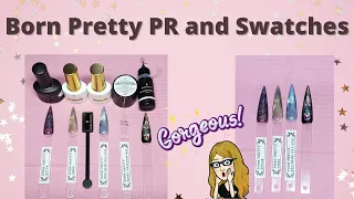 Born Pretty PR Unboxing and Swatches | 9D Cat Eye Magnetic Gel Rhinestone Glue Review @BornPrettyBPS