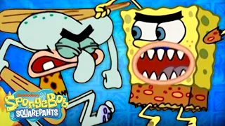Every Time Someone Got Their Butt Kicked! (Part 1) | 20 Minute Compilation | SpongeBob