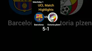 #shorts barcelona vs viktoria plzen champions league match highlights #fcbarcelona #youtubeshorts