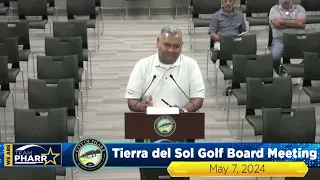 Golf Board Meeting 5-8-2024 | City of Pharr