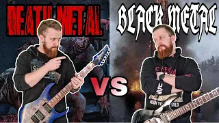 Death Metal VS Black Metal (Guitar Riffs Battle)