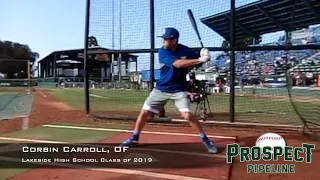 Corbin Carroll, OF, Lakeside High School Class of 2019, Swing Mechanics at 240 FPS