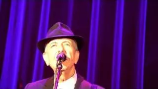 Leonard Cohen Tour 2010 Spodek Arena, Katowice, Poland, 4th October, I Tried To Leave You