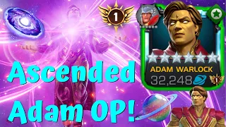 6-Star Ascended Adam Warlock Big OP! Massive Yellow Numbers! 1 Million Damage Per Minute?! - MCOC