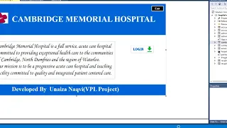 Hospital Management System using SQL and Asp.net C# Free