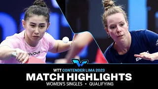 Gaia Monfardini vs Tessy Gonderinger | WS Qual | WTT Contender Lima 2023