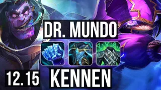DR. MUNDO vs KENNEN (TOP) | Rank 1 Mundo | EUW Challenger | 12.15
