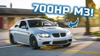 This INSANE 700hp Frozen Silver BMW E92 M3 is TOO FAST! - KarBar Performance
