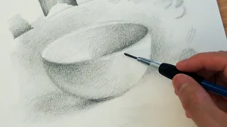 How to Draw and Shade a Bowl Easy
