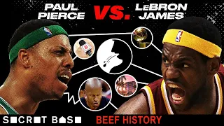 Paul Pierce and LeBron James' beef started with spitting and escalated to family drama