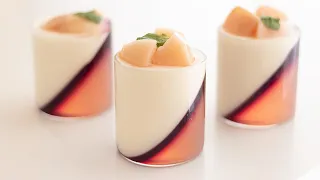 Peach Panna Cotta｜HidaMari Cooking