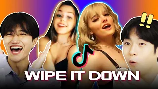 Koreans Astonished by WIPE IT DOWN TIKTOK!