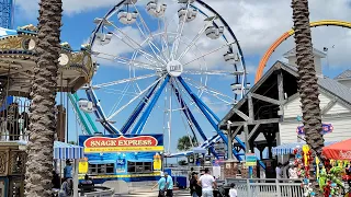 Kemah Boardwalk Walking Tour (Southeast of Houston), Texas USA 2020  【4K】