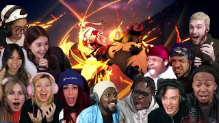 THE ANIMATION !!! DEMON SLAYER SEASON 2 EPISODE 15 BEST REACTION COMPILATION