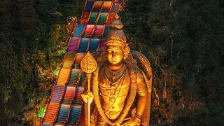 Lord Murugan Idol Batu Caves Kuala Lumpur Malaysia 🇲🇾 Shot on DJI Mavic Air 2.