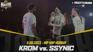 KROM vs SSYNIC - KAMPF UM PLATZ 3, Freestyle Battle Turnier - HIP HOP HOORAY, 11.08.23