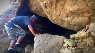 Metal Detecting in a Cave - Gold Found with my Metal Detector Amazing Find!