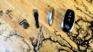 Vw touareg emergency key  and battery replacement