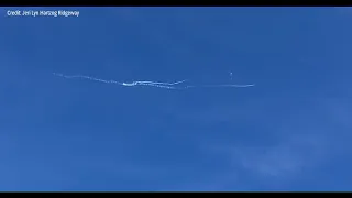 Raw Video: Chinese spy balloon shot down off the Carolina coast