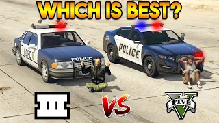 GTA 5 COP CAR VS GTA 3 COP CAR : WHICH IS BEST?