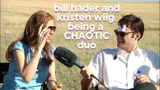 bill hader and kristen wiig being a CHAOTIC duo