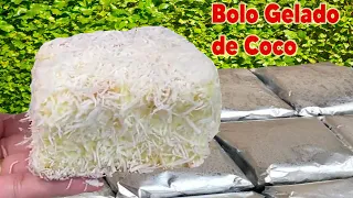 Super molhadinho e simples de fazer! Esse BOLO GELADO DE COCO, foi sensação nos anos 90 e é até hoje