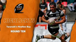 ROUND 10 HIGHLIGHTS | Taranaki v Hawkes Bay (Mitre 10 Cup 2020)