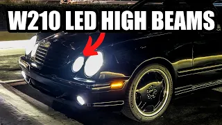 Mercedes W210 LED High Beams