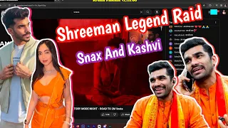 Shreeman Legend Raid Snax Gaming And Kashvi 😂 || #snaxgaming #kashplys  #shreemanlegend