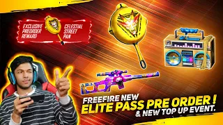 OMG New Preorder Elite Pass Season 28 Reward New Celestial Street Pan Skin Garena Free Fire 2020