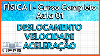 Física 1 - Aula 1 - Deslocamento, Velocidade e Aceleração  | UFPR 2021