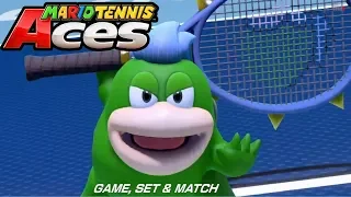 Mario Tennis Aces Spike Showcase (Special Intro And Shot,Trick Shot , Losing ,Winning Animation)