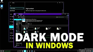 👀 Dark Mode in Windows? | Save your Eyes - High Contrast Mode in Windows Feature