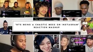 BTS being a chaotic mess on instagram | Reaction Mashup | VVZA