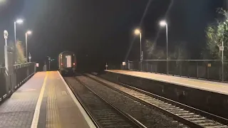 Class 57 and 66 passing Worle Station